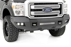 rough country heavy duty led front bumper for 11-16 ford super duty - 10783