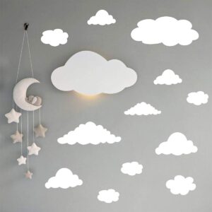 easu clouds wall decal wall stickers peel and stick removable wall stickers kids room decals nursery decor