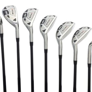 Men’s Majek MX4 Hybrid Iron Set, which Includes: #4, 5, 6, 7, 8, 9, PW Regular Flex Graphite Right Handed New Utility Clubs