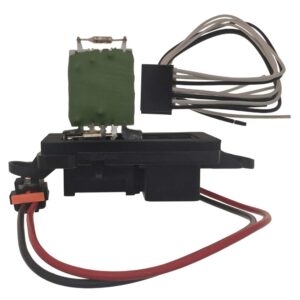 hvac blower motor resistor complete kit with harness-replaces 15-81086, 22807123 for chevy silverado, tahoe, suburban, avalanche, gmc sierra, yukon, cadillac escalade