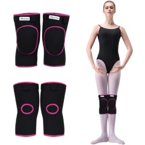 bezioner knee pads volleyball,thick sponge anti-slip,dance knee pads for women yoga basketball football youth girls black and pink s