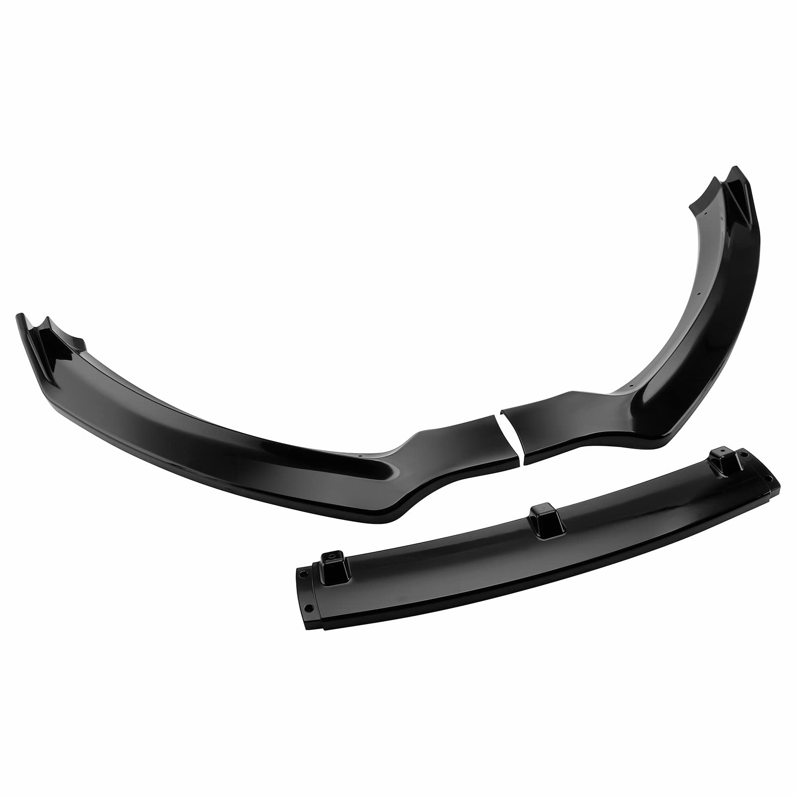 MotorFansClub 3pcs Front Bumper Lip Splitter Fit for Ford Fusion Mondeo 2013 2014 2015 2016 Trim Protection Splitter Spoiler, Black