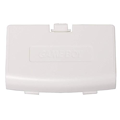 Melody Sophia Battery Cover Shell Replacement for GBA Controller Back Door Lid(White)