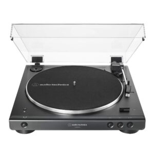 Audio-Technica AT-LP60X Bluetooth Fully Automatic Belt-Drive Turntable (Black) with Vinyl Record Cleaning Kit