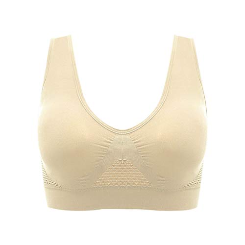 Toimothcn Sports Yoga Bra for Women, Comfort Seamless Stretchy Plus ...