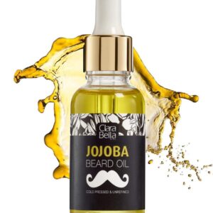 Jojoba Beard Oil for Men I 100% Pure Organic Beard Oil I Stop Itch I Unscented Beard Oil I No More Beard Dandruff I Mustache Oil I Mens Beard Oil Soften Coarse Hair, 1fl oz(30ml) (Jojoba)