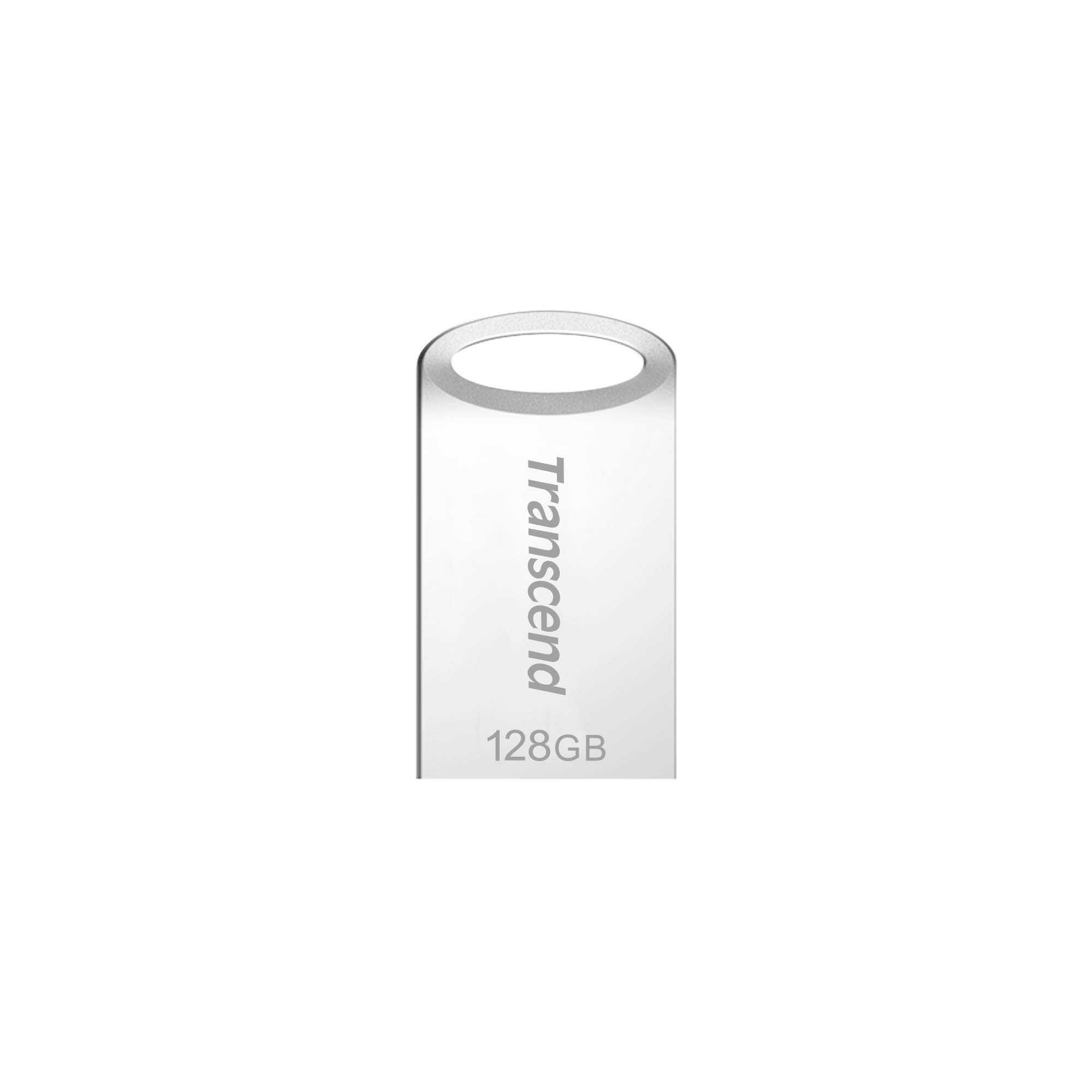 Transcend 128GB JetFlash 710 USB 3.1/3.0 Flash Drive (TS128GJF710S), Sliver