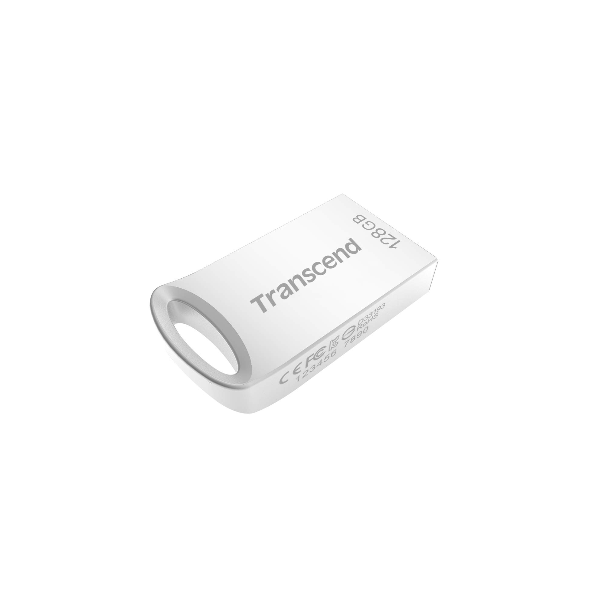 Transcend 128GB JetFlash 710 USB 3.1/3.0 Flash Drive (TS128GJF710S), Sliver