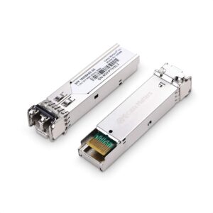 cable matters 2-pack 1000base-sx sfp to lc multi mode 1g fiber transceiver modular for cisco, ubiquiti, tp-link, huawei, mikrotik, netgear, and supermicro equipment