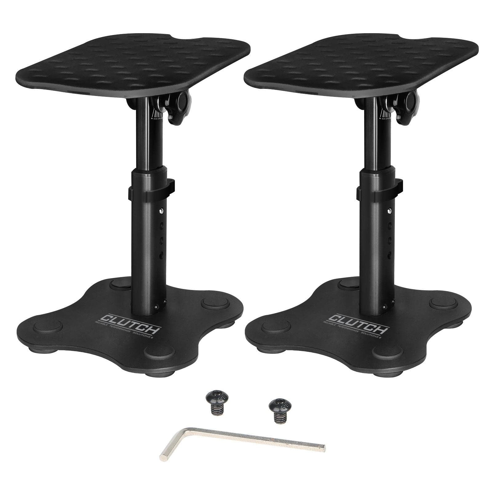 Clutch CL-DMS250 Adjustable Height Desktop Studio Monitor Speaker Stands Pair