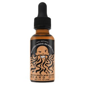 woodlands man scented beard oil with frankincense & sandalwood