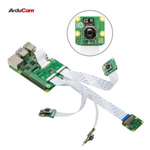 Arducam Multi Camera Adapter Module V2.2 for Raspberry Pi 5, 4B, Compatible with Rasperry Pi Camera Module 3/V2/V1, and 12MP IMX477 Cameras