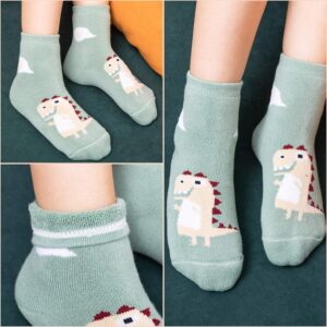 HowJoJo Toddler Boys Thick Cotton Socks Kids Warm Socks Winter Thermal Crew Socks 3-5 Years