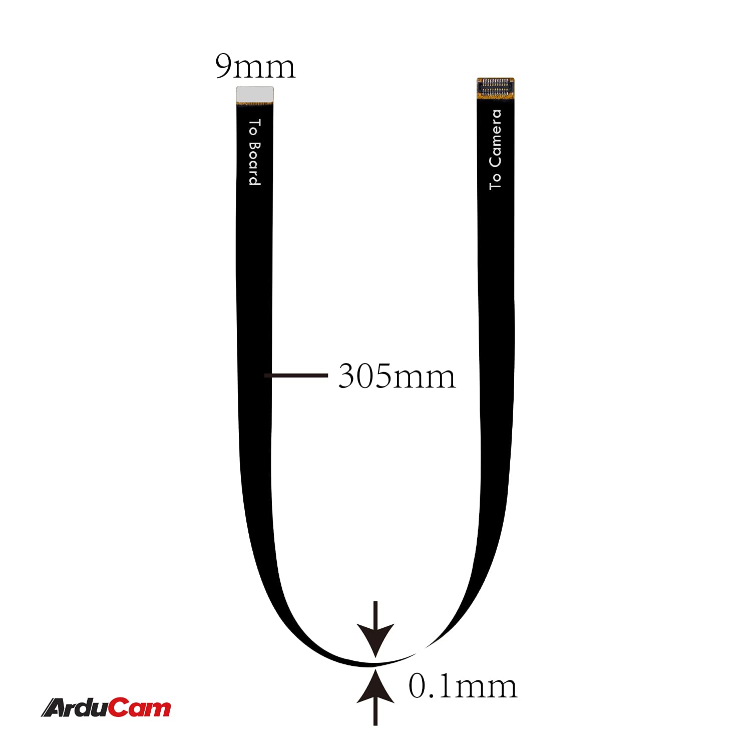 Arducam Sensor Extension Cable for Raspberry Pi Camera Module V2, 300MM/1FT Cable to Extend IMX219 Sensor for Smaller Enclosure, Narrow Space Project, Work with V2 Camera on Jetson Nano