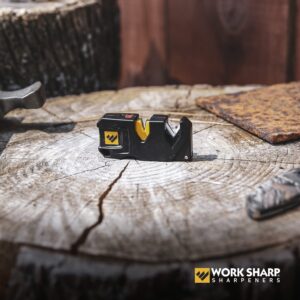 Work Sharp Compact Pivot Plus Knife Sharpener, Compact Pocket Knife and Fish Hook Sharpener