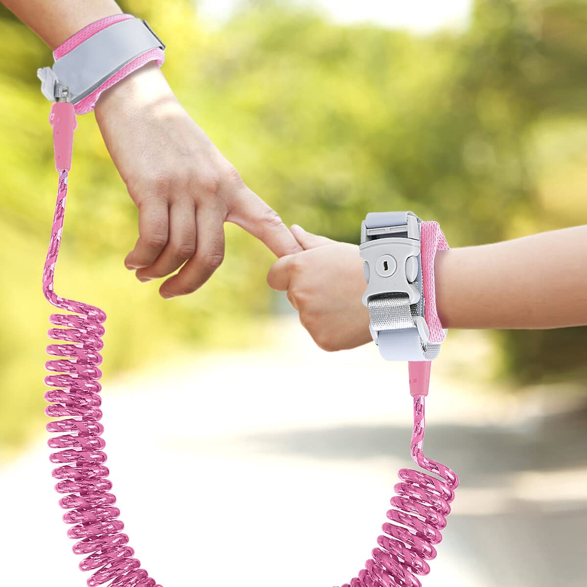 Yuehuam 2 in 1 Toddler Leash, Toddler Harness with Leash Girl Children Safety Anti Lost Wrist Link with Lock for Reflective Child Harness for Girls/Boys Travel