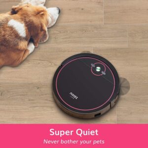 NOISZ by ILIFE S5 Robot Vacuum Cleaner, ElectroWall, Tangle-Free Suction Port, Quiet, Automatic Self-Charging Ideal for Pet Care, Hard Floor and Low Pile Carpet, Black