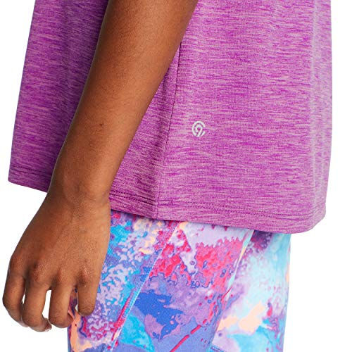 C9 Champion girls Performance Tank Yoga Shirt, Purple Shell Heather, Large US