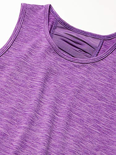 C9 Champion girls Performance Tank Yoga Shirt, Purple Shell Heather, Large US