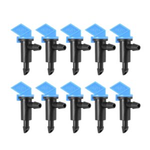 uxcell flag dripper 2 gph 8l/h emitter sprinkler for garden lawn drip irrigation connect 4/7mm hose, plastic 25pcs