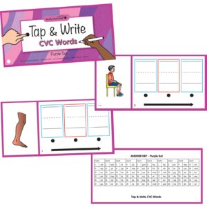 Really Good Stuff Tap and Write CVC Words - 120 Cards