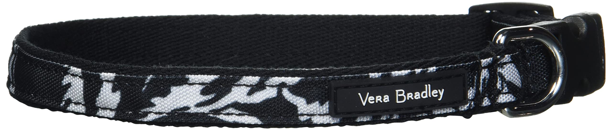 Vera Bradley Women's Recycled Lighten Up Water-repellent Adjustable Pet Collar, Glass Vines, Large