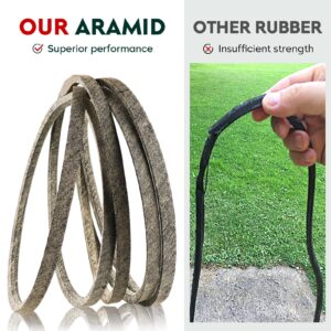 AEagle Aramid Cord Mower Deck Belt for Blade Drive, fit Lawn 48" Decks AYP Craftsman Husqvarna 174369 180808 33908 531300771 532180808 5/8 X 89 Inch