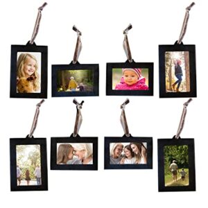 maypes family picture frame set of 8, best gift & boho wall decor, family tree, hanging picture frames ornaments 2x3 (4 vertical & 4 horizontal)