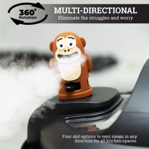 Cute Monkey steam diverter Accessories - Compatible with Instant Pot 3/5 & 6 Qt Steam Diverter - Release Valve Tool - Best Kitchen accessory