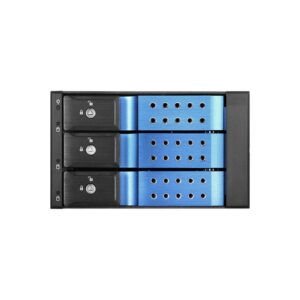 ISTAR BPN-DE230HD-BLUE Trayless 2X 5.25 to 3X 3.5 12Gb/s HDD Hot-swap Rack