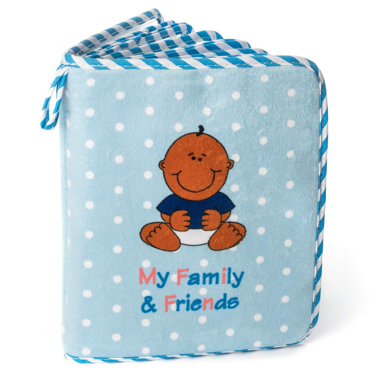 Baby Photo Album Gift (Blue - Black Baby Boy)