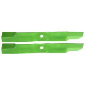 8TEN LawnRAZOR Blade Set for John Deere 42 inch Deck LT160 SST15 SST16 EZtrak AM137327 AM141032 M154061 (Heavy Duty High Lift)