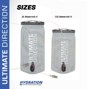 Ultimate Direction 1.5 Liter Hydration Reservoir for Endurance Training, Backpacking, Runners, BPA-Free, Easy Fill Lid