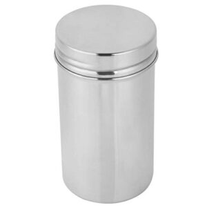 304 stainless steel sealed food storage jar portable tea coffee beans container easy for travel outdoor and camping(l)