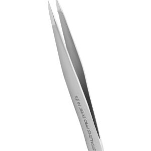 Ingrown Hair Tweezers - STALEKS PRO - Type 5 - Pinpoint Tip Tweezer - Surgical Stainless Steel - Durability - Precision - Handmade - for Experts - and Professionals.