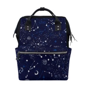 a seed baby diaper bag backpack tote sun moon star galaxy space universe planet