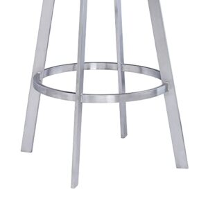 Saturn Bar Stool, 26" Counter Height, Gray