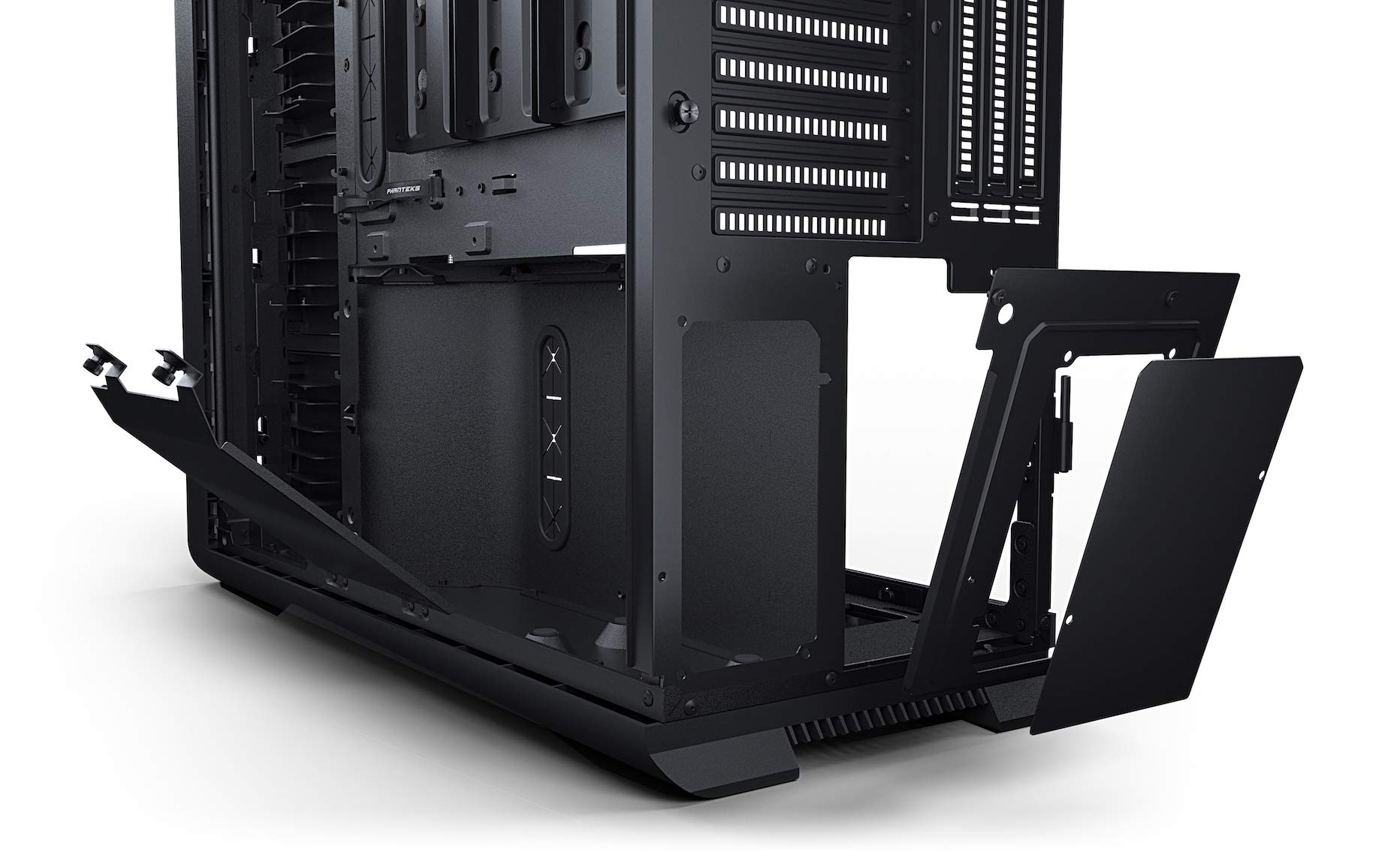 Phanteks Enthoo 719 (PH-ES719LTG_DBK01) High Performance Full Tower Case – Tempered Glass, Aluminum panels, dual system/psu support, massive storage, Fan Hub, Digital-RGB lighting, Black