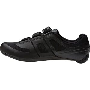 pearl izumi men's quest road cycling shoe, black/black, 46