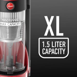 Hoover Windtunnel Max Capacity Upright Vacuum Cleaner with HEPA Media Filtration, UH71100, Red