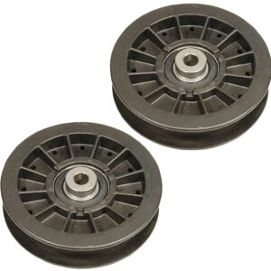 HASMX 280-511 Flat Idler Pulley for Murray Exmark Toro 109-3397 Quest Toro 74812, 74813, 74814, 74815, 74816, 74818, 74820, 74822, 74823, 74824, 74832 and 74914 (2-Set)