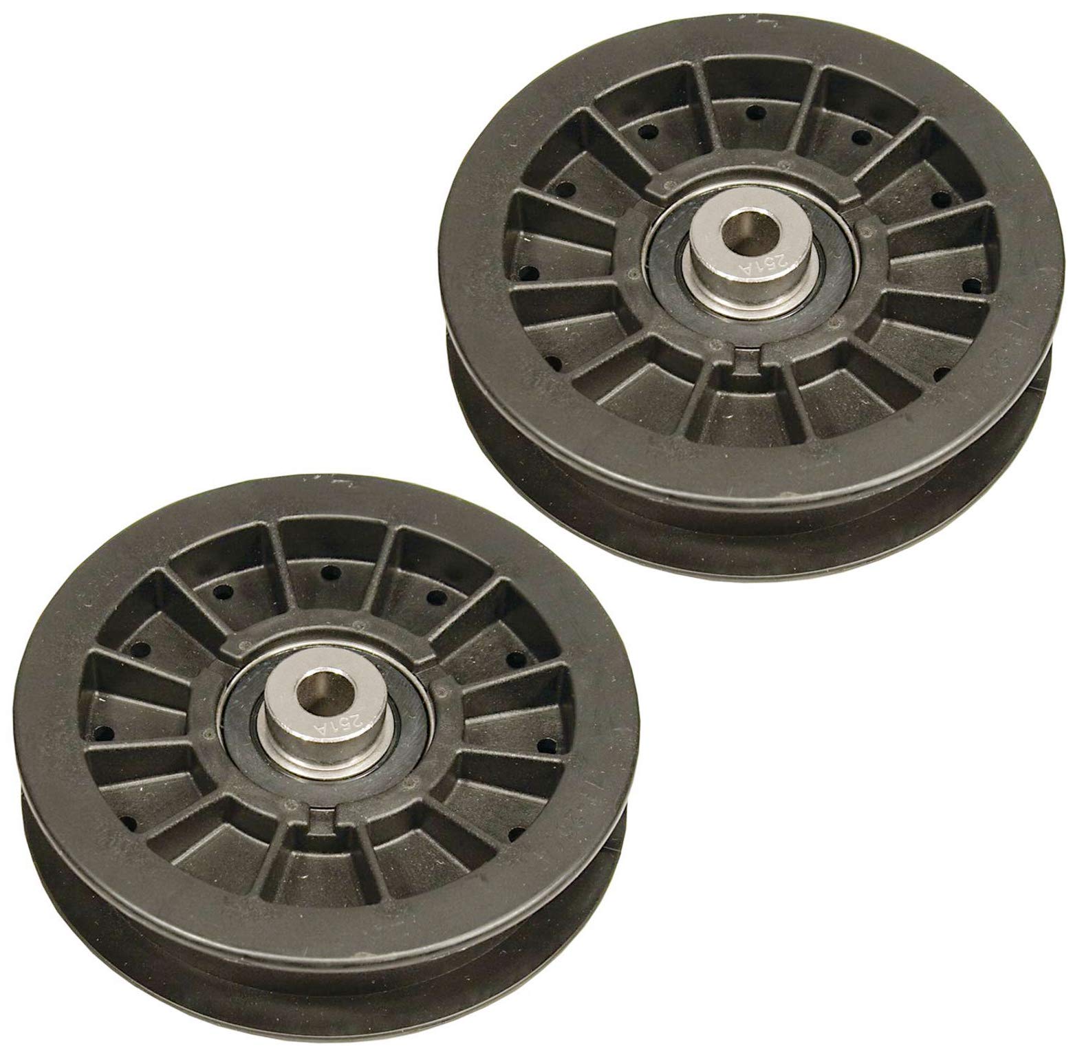 HASMX 280-511 Flat Idler Pulley for Murray Exmark Toro 109-3397 Quest Toro 74812, 74813, 74814, 74815, 74816, 74818, 74820, 74822, 74823, 74824, 74832 and 74914 (2-Set)