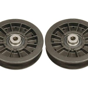 HASMX 280-511 Flat Idler Pulley for Murray Exmark Toro 109-3397 Quest Toro 74812, 74813, 74814, 74815, 74816, 74818, 74820, 74822, 74823, 74824, 74832 and 74914 (2-Set)