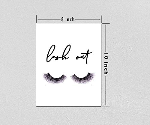 Lash out,Eyelashes Prints Set,Set Of 3,Lashes Print,Lash Decor,Beauty Salon Decor,Lashes Studio,Lash room decor,My life may not be perfect 8X10inch Noframed