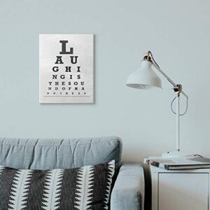 Stupell Industries Eye Chart Family Home Inspirational Word Black And White Design Oversized Wall Plaque Art by AD Graphics Studio, 12 x 0.5 x 18, Multi-Color