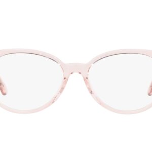 Coach HC6138U Universal Fit Prescription Eyewear Frames, Transparent Pink/Demo Lens, 52 mm