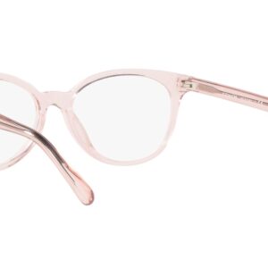 Coach HC6138U Universal Fit Prescription Eyewear Frames, Transparent Pink/Demo Lens, 52 mm