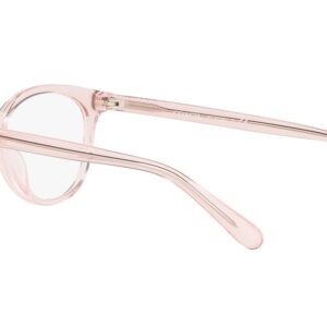 Coach HC6138U Universal Fit Prescription Eyewear Frames, Transparent Pink/Demo Lens, 52 mm