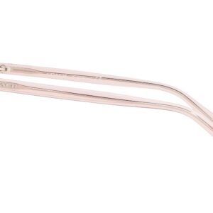 Coach HC6138U Universal Fit Prescription Eyewear Frames, Transparent Pink/Demo Lens, 52 mm