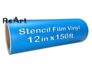 stencil film roll vinyl - 12.125 inch x 150 ft for cricut, diy crafting, silhouette, cameo vinyl stencil film, craft cutters